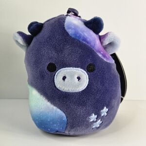 Squishmallows 3.5" Rivka The Cow Select Series Plush Clip Stuffed Animal Toy